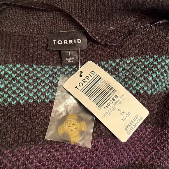 NWT Torrid houndstooth long coat - Picture 3 of 7